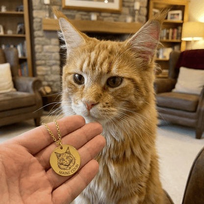Custom Pet Portrait Photo Necklace